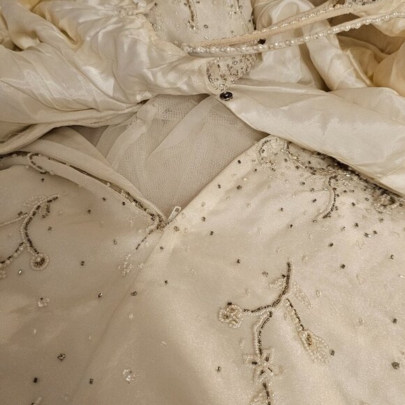 The Stephen Yearick Beaded Ivory Wedding Dress 6 - Picture 4 of 5